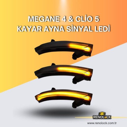 MEGANE 4 – CLİO 5 VE TALİSMAN KAYAR AYNA SİNYAL LEDİ